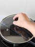美厨（MAXCOOK）玻璃盖汤锅盖 304不锈钢包边煎锅盖蒸锅盖24cm MCPJ9616 实拍图