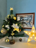 多美忆圣诞树套餐圣诞节装饰品金咖45cm客桌面家用办公室圣诞节氛围布置 实拍图
