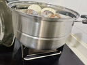 美厨（MAXCOOK）蒸锅 不锈钢30cm单层蒸锅 加厚复合底 燃气炉电磁炉通用 实拍图
