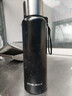 恩尔美（nRMEi）保温保冷杯大容量男士男款316不锈钢茶水分离便携焖泡茶水壶杯子 商务黑1000ml【按压内盖+杯套】 实拍图