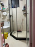 九牧（JOMOO）【定制】极窄小户型钻石移门整体淋浴房一体式淋浴隔断玻璃门E13 现货速发-枪灰光玻800*1000*1900 实拍图