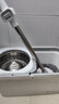 百家好世 旋转拖把2头家用2025款免手洗拖地脱水桶甩干式地拖一拖净 实拍图
