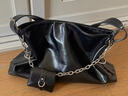 DAZA黑色大容量腋下包辣妹高级感托特包复古链条通勤斜挎包 黑色 实拍图