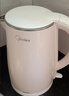 美的（Midea）电热水壶电水壶烧水壶双层防烫 0涂层 食品级304不锈钢1500W快速沸腾1.7L大容量 HJ1705 实拍图