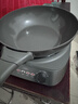 美的（Midea）钛陶电炒锅 电蒸锅宿舍煮锅炒菜专用分体式家用多功能一体电火锅煎锅5.5L多用途锅HCG3218S配蒸笼 实拍图