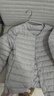 鸭鸭（YAYA）佟丽娅同款轻薄羽绒服女新款冬季短款圆领内胆修身时尚薄外套男 浅灰色【女款无领】 XL 【建议115-125斤】 实拍图