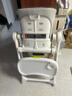 babycare宝宝餐椅6个月以上吃饭可折叠儿童座椅可移动婴儿成长椅 贝壳白 实拍图