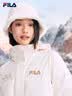 斐乐薰衣草羽绒丨FILA防泼水防污长款羽绒26冬季新款女保暖外套 云菇白-WT M 165/84A 实拍图
