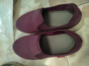 足力健老人鞋一脚蹬散步鞋艾草健康妈妈鞋休闲鞋冬季女鞋 1616Z绛紫38 实拍图