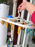 洁丽雅（Grace）38夹衣架 可折叠晾衣架彩色 成人儿童多功能衣架内衣袜子夹子衣架 实拍图