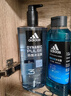 阿迪达斯（adidas）男士沐浴露洗发水洗面奶三效合一 游泳去氯保湿 冰点热情套装1.2L 实拍图