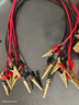 舜江 长约40cm实验导线 初中物理电学电路教学教具 双头铜质鳄鱼夹导线10根 实拍图
