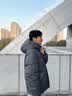 波司登反季冬季羽绒服男士宽松短款休闲加厚连帽圆领休闲百搭外套 实拍图
