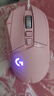 罗技（G） G502 HERO主宰者 有线鼠标 游戏鼠标 吃鸡鼠标 电竞鼠标宏编程可配重HERO引擎 礼盒送男友 G502H-云樱粉+鼠标垫+防滑贴+鼠标盒 实拍图