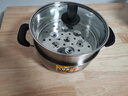 炊大皇304不锈钢汤锅+蒸屉 汤蒸炖锅蒸锅双耳煮粥煮面 22cm 电磁炉通用 实拍图