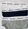 Calvin Klein内衣【新年礼物】男士本命年红色三条装提花ck棉质微弹三角内裤男 998-太空黑/椰青灰/月光白 3条 XL 实拍图