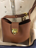 viney牛皮包包女包品牌水桶包轻奢单肩斜挎包生日圣诞礼物送女生女友 实拍图