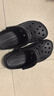 CROCS卡骆驰洞洞鞋贝雅男鞋女鞋轻便耐磨一脚蹬拖鞋休闲鞋|10126 黑色-001 39 (240mm) 实拍图