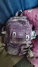 爱迪生发明家初中生书包黛露小学生大容量女生减负双肩背包 2260-2 紫色大号 实拍图