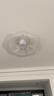 雷士（NVC）LED照明风扇灯智控吸顶吊扇灯奶油卧室餐厅摇头无极调光36瓦 实拍图