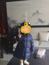 保姆鹅  【风墙】儿童羽绒服宝宝中长款护脸加厚外套保暖童装[NG2664] 海军蓝 100 实拍图
