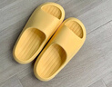 朴西新款EVA踩屎感厚底拖鞋女士居家室内情侣拖鞋男 黄色 37-38 实拍图