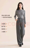 香影【加绒抗起球】直筒阔腿裤女高腰2025秋冬新款长裤宽松糯米裤 灰色 M 实拍图