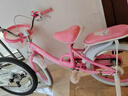 永久儿童自行车3-8岁小孩脚踏单车宝宝中大童女孩公主款童车 【升级-白胎】小猫粉+护具礼包 16寸 实拍图