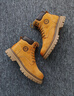 骆驼（CAMEL）王俊凯同款冬加绒户外工装马丁大黄靴男 G122W7757TR 金黄 41 实拍图