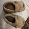 卡皮巴拉冬季儿童包跟棉鞋保暖居家毛毛EVA底防滑中小童宝宝棉拖 升级版环保材质浅咖色 12 24/25鞋内长15.5适合脚长14.5 实拍图