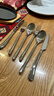 美厨（MAXCOOK）304不锈钢刀叉三件套 食品级牛排刀叉西餐组合餐具全套MCGC4423 实拍图