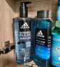 阿迪达斯（adidas）男士沐浴露洗发水洗面奶三效合一 游泳去氯保湿 冰点热情套装1.2L 实拍图