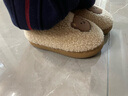 猪爸爸儿童棉拖鞋1-3岁男童秋冬室内家居防滑保暖女童宝宝包跟棉鞋棕19 实拍图