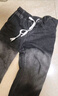 啄木鸟（TUCANO）复古风牛仔裤男秋冬季直筒宽松大码坠感阔腿裤美式潮流休闲长裤子 黑灰色 M 95至115斤可穿 实拍图