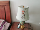 DOREN美式陶瓷台灯卧室床头灯氛围温馨创意欧式床头柜客厅灯复古高级感 EA2101花鸟(58CM左右高） 遥控开关+无极调光调色 实拍图