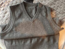 京东京造100%山羊绒毛衣男士羊毛衫冬季高端羊绒衫针织衫马甲新年碳灰M 实拍图