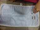 儿童毛巾浴巾柔软吸水不掉毛四季款宝宝洗澡巾婴儿盖毯包巾幼儿园 浅蓝色 儿童毛巾25cm*50cm【1条装】 实拍图