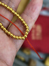 喜上眉梢喜饰黄金古法金珠999足金散珠硬金光面磨砂转运珠路路通圣诞礼物 3mm重工古法珠约十颗 1g 实拍图