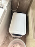 BOBO不锈钢垃圾桶10L白色卫生间夹缝脚踏式厕所脚踩带盖客厅8877 实拍图