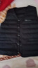 雅鹿羽绒马甲男秋冬爸爸V领内穿马夹坎肩男士中老年老人90鸭绒背心 0670黑色 XL （推荐125-145斤） 实拍图