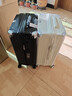 袋鼠高颜值行李箱女学生2026新款多功能拉杆箱男大容量密码箱耐用皮箱 168多功能升级加厚款【耀夜黑】 28寸【大学生推荐】 实拍图