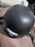 青霄 安全头盔 标准款 新国标 3C认证 抗冲击包裹式防护 电男动女四季车骑通用 黑色透明镜片 实拍图