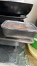 不锈钢保鲜盒带盖长方形冰箱食物储存盒多用盒分装饭盒450ml饭盒 不锈钢保鲜盒 单件装 实拍图