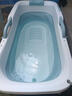 日本川奈Kawana泡澡桶全自动加热大人折叠沐浴缸家用加厚洗澡浴盆 1.52米【1500W加热款】-蓝色-有盖+躺靠垫+浴袋+瑶浴 实拍图