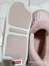 京东京造家居包脚棉拖鞋轻简毛绒保暖包跟棉拖鞋女款 花簇粉38-39 JZ-3222 实拍图