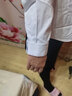 佐马仕（ZUOMASHI） 长袖衬衫女商务休闲职业装正装衬衣修身工装OL酒店通勤工作服 N2655纯白色方领 5XL/42（150斤-160斤） 实拍图
