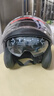 凤凰（Phoenix）新国标A类3C认证电动车摩托车头盔双镜片防雾防风保暖哑黑 男女四季通用电瓶车3/4半盔冬季安全帽 实拍图
