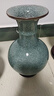 傲世景德镇陶瓷器仿古中式花瓶工艺品客厅摆件艺术品玄关博古架装饰品 仿古裂纹竹节赏瓶+底座+证书 实拍图