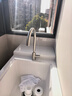 九牧（JOMOO）厨房水龙头304不锈钢洗菜盆360°旋转冷热双控龙头33221-748/7B-Z 实拍图
