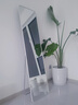 小匠材全身镜落地穿衣镜卧室衣帽间落地镜镜子宿舍铝合金贴墙镜白40*150 实拍图